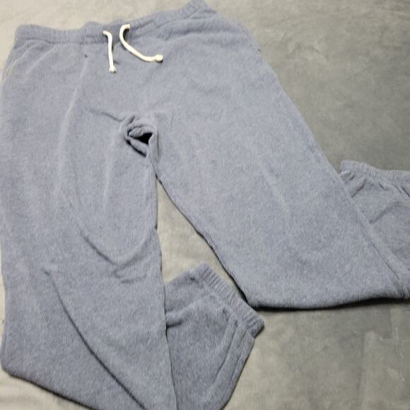 Alternative Womens Large Sweatpants Blue Elastic Waist Stretch Pull On Pockets - Picture 1 of 12